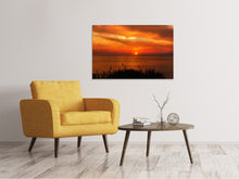 Laden Sie das Bild in den Galerie-Viewer, Leinwandbild Friedliche Abendstimmung am Meer
