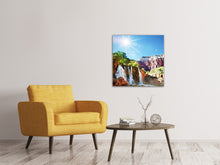 Laden Sie das Bild in den Galerie-Viewer, Leinwandbild Fantastischer Wasserfall