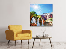 Laden Sie das Bild in den Galerie-Viewer, Leinwandbild Fantastischer Wasserfall