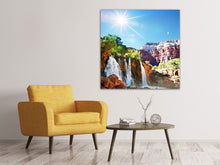 Laden Sie das Bild in den Galerie-Viewer, Leinwandbild Fantastischer Wasserfall