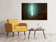 Laden Sie das Bild in den Galerie-Viewer, Leinwandbild Stimmung im Wald