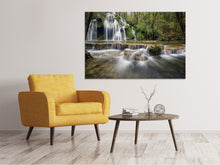 Laden Sie das Bild in den Galerie-Viewer, Leinwandbild Achtung Wasserfälle