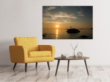 Laden Sie das Bild in den Galerie-Viewer, Leinwandbild Liebe den Sonnenuntergang am Meer