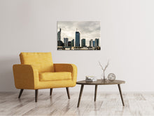 Laden Sie das Bild in den Galerie-Viewer, Leinwandbild Skyline Frankfurt Deutschland