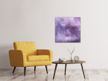 Laden Sie das Bild in den Galerie-Viewer, Leinwandbild Aquarell in lila