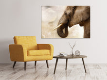 Laden Sie das Bild in den Galerie-Viewer, Leinwandbild Portrait eines Elefant