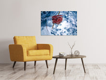 Laden Sie das Bild in den Galerie-Viewer, Leinwandbild Himbeere im Wasser