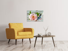 Laden Sie das Bild in den Galerie-Viewer, Leinwandbild Wildrose in rosa