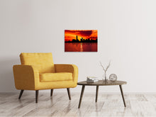 Laden Sie das Bild in den Galerie-Viewer, Leinwandbild Skyline NYC in der Abenddämmerung
