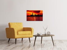 Laden Sie das Bild in den Galerie-Viewer, Leinwandbild Skyline NYC in der Abenddämmerung