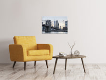 Laden Sie das Bild in den Galerie-Viewer, Leinwandbild Die Brooklyn Bridge am Abend