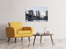 Laden Sie das Bild in den Galerie-Viewer, Leinwandbild Die Brooklyn Bridge am Abend