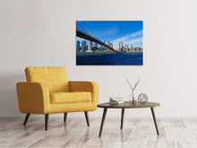 Laden Sie das Bild in den Galerie-Viewer, Leinwandbild Brooklyn Brücke bei Sonnenschein