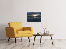 Laden Sie das Bild in den Galerie-Viewer, Leinwandbild Abendstimmung am langen Steg