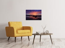 Laden Sie das Bild in den Galerie-Viewer, Leinwandbild Farbenprächtiger Sonnenuntergang