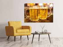 Laden Sie das Bild in den Galerie-Viewer, Leinwandbild 2 Biergläser
