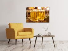 Laden Sie das Bild in den Galerie-Viewer, Leinwandbild 2 Biergläser