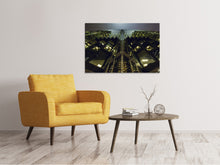 Laden Sie das Bild in den Galerie-Viewer, Leinwandbild Imposante Architektur in der Nacht