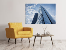 Laden Sie das Bild in den Galerie-Viewer, Leinwandbild Glas Gebäude
