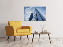 Laden Sie das Bild in den Galerie-Viewer, Leinwandbild Glas Gebäude