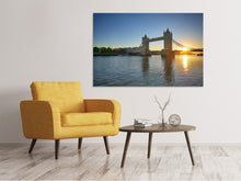 Laden Sie das Bild in den Galerie-Viewer, Leinwandbild Tower Bridge im Sonnenuntergang