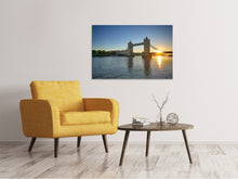 Laden Sie das Bild in den Galerie-Viewer, Leinwandbild Tower Bridge im Sonnenuntergang