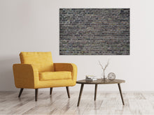 Laden Sie das Bild in den Galerie-Viewer, Leinwandbild Dunkle Klinker Steine