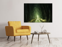 Laden Sie das Bild in den Galerie-Viewer, Leinwandbild Mysteriöser Wald