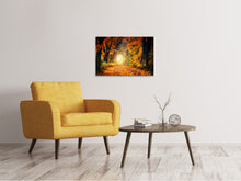 Laden Sie das Bild in den Galerie-Viewer, Leinwandbild Wald Spaziergang
