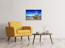 Laden Sie das Bild in den Galerie-Viewer, Leinwandbild Gestrandetes Boot