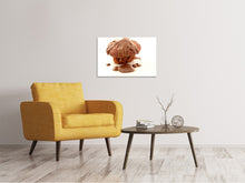 Laden Sie das Bild in den Galerie-Viewer, Leinwandbild Muffin mit Schokolade