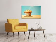 Laden Sie das Bild in den Galerie-Viewer, Leinwandbild Ein Muffin