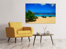 Laden Sie das Bild in den Galerie-Viewer, Leinwandbild Strand Liebe