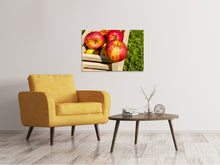 Laden Sie das Bild in den Galerie-Viewer, Leinwandbild Kiste mit Äpfeln