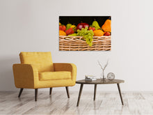Laden Sie das Bild in den Galerie-Viewer, Leinwandbild XL Obstkorb
