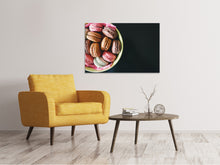 Laden Sie das Bild in den Galerie-Viewer, Leinwandbild Eine Schale Makronen