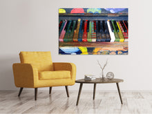 Laden Sie das Bild in den Galerie-Viewer, Leinwandbild Buntes Klavier