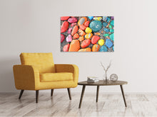 Laden Sie das Bild in den Galerie-Viewer, Leinwandbild Bunte Steine