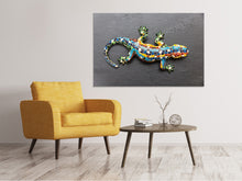 Laden Sie das Bild in den Galerie-Viewer, Leinwandbild Bunter Gecko
