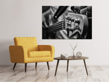 Laden Sie das Bild in den Galerie-Viewer, Leinwandbild Close up Gitarrenspieler