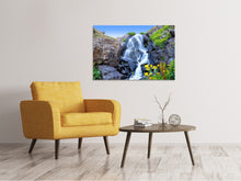 Laden Sie das Bild in den Galerie-Viewer, Leinwandbild Bewegender Wasserfall