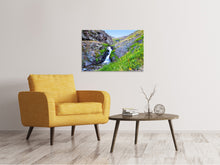Laden Sie das Bild in den Galerie-Viewer, Leinwandbild Bergfluss
