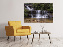 Laden Sie das Bild in den Galerie-Viewer, Leinwandbild Am Ende des Wasserfalls