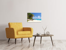 Laden Sie das Bild in den Galerie-Viewer, Leinwandbild Traumstrand Seychellen