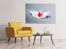 Laden Sie das Bild in den Galerie-Viewer, Leinwandbild Kirsche mit Milch