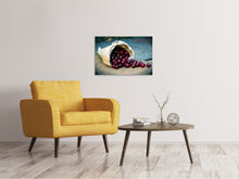 Laden Sie das Bild in den Galerie-Viewer, Leinwandbild Eine Tüte Kirschen