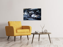 Laden Sie das Bild in den Galerie-Viewer, Leinwandbild Glänzender Motor