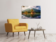 Laden Sie das Bild in den Galerie-Viewer, Leinwandbild Der klare Bergsee