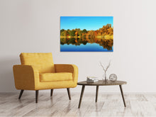 Laden Sie das Bild in den Galerie-Viewer, Leinwandbild Herbst Spiegelungen