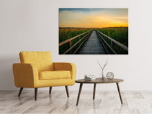Laden Sie das Bild in den Galerie-Viewer, Leinwandbild Sonnenuntergang in den Feldern